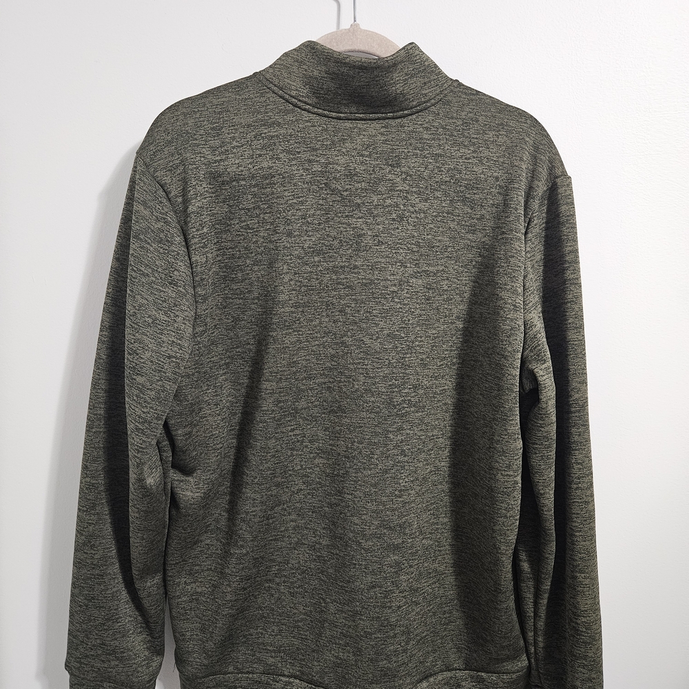Under Armour Olive Green Quarter-Zip Pullover - Picture 3 of 5